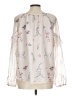 St. Tropez West 100% Polyester Ivory Long Sleeve Blouse Size L - photo 2