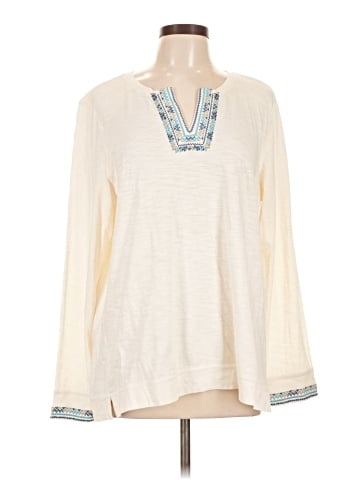 Coldwater Creek Long Sleeve Henley (view 1)