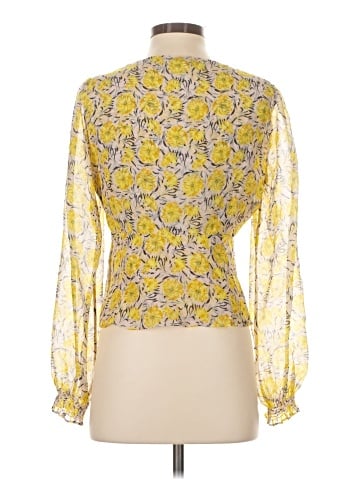 Intermix Long Sleeve Silk Top (view 2)