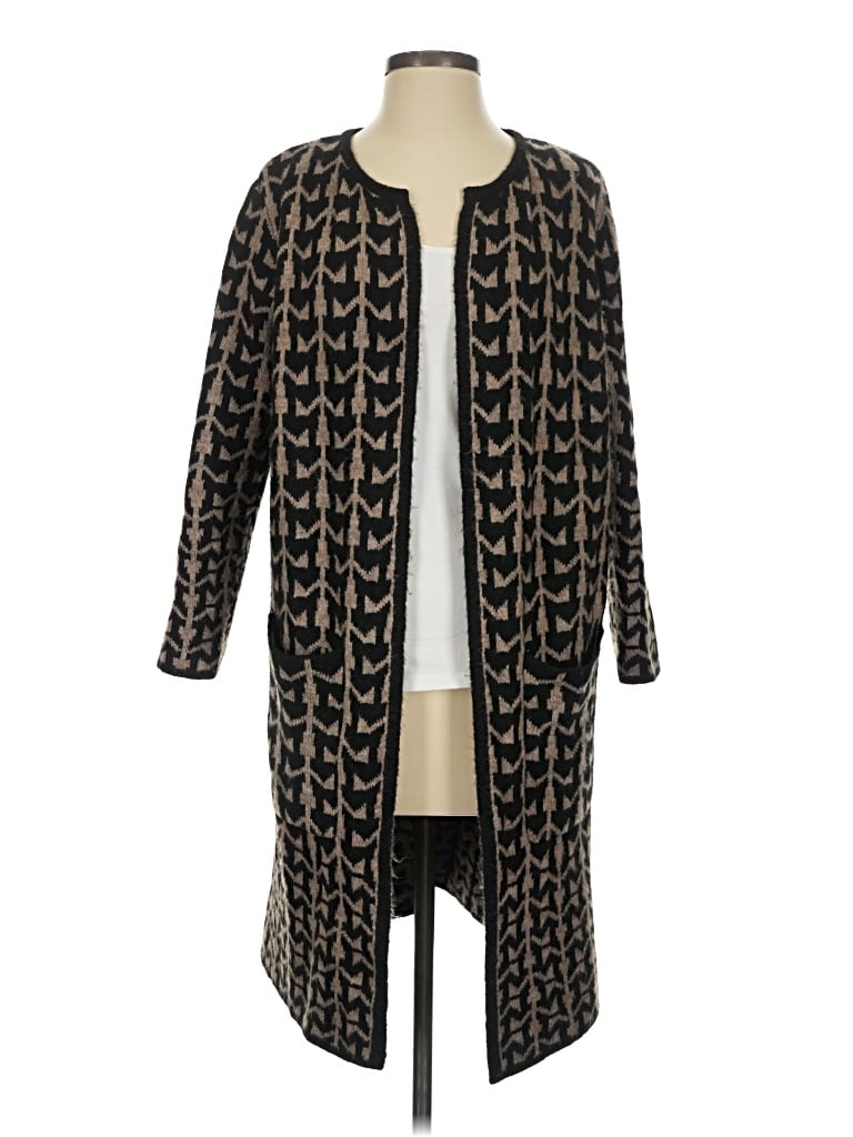 Pre-owned Max Studio Cardigan Sweater In Black