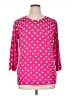 Kim Rogers Polka Dots Pink Pullover Sweater Size XL - photo 1