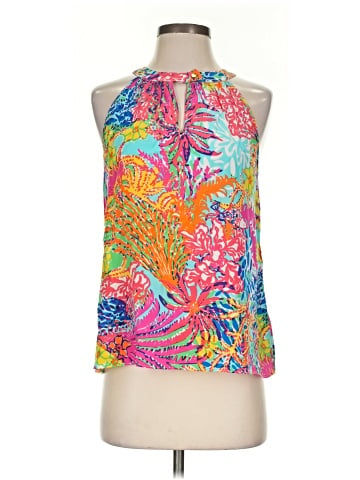 Lilly Pulitzer Sleeveless Silk Top (view 1)