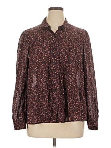 Banana Republic Factory Store Long Sleeve Blouse (view 1)