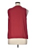Nine West 100% Polyester Red Sleeveless Blouse Size XL - photo 2