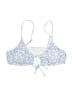 Unbranded Floral Blue Swimsuit Top Size L - photo 1