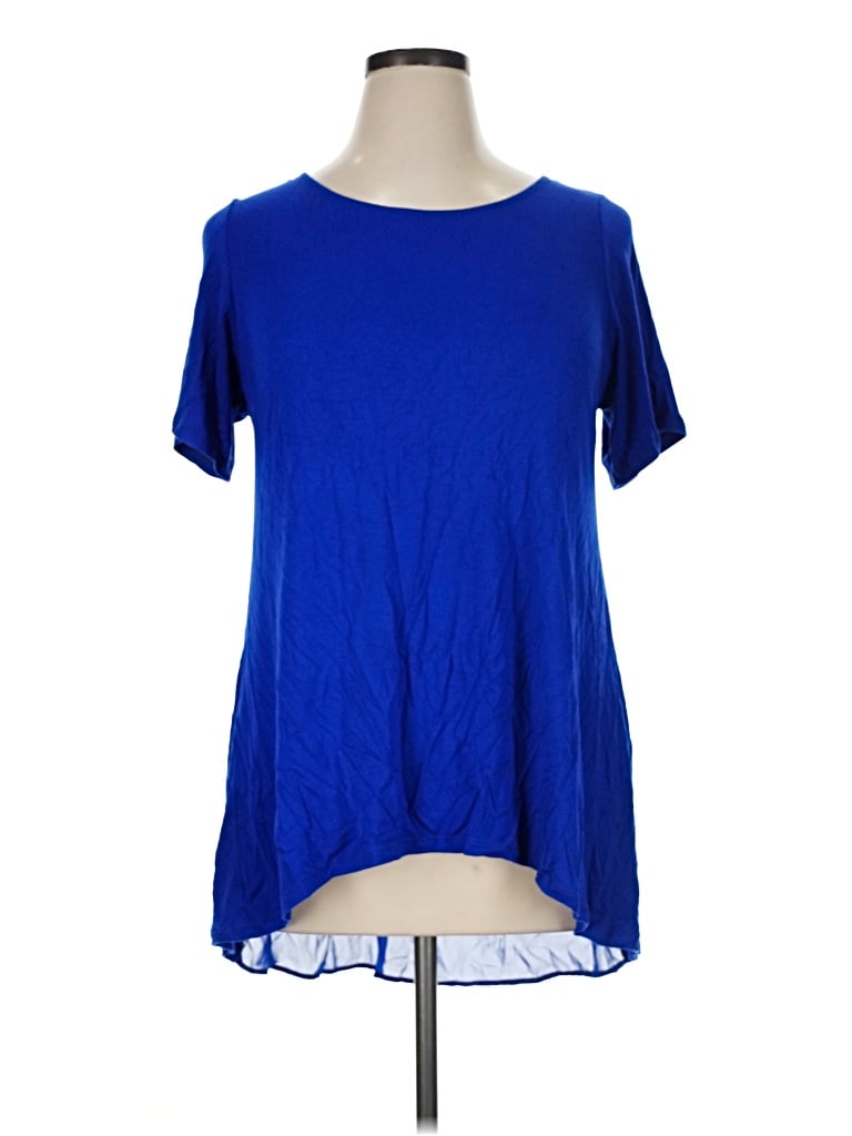 Pre-owned Kim & Cami Short Sleeve T-shirt In Blue