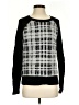 Banana Republic Checkered-gingham Black Pullover Sweater Size XS - photo 1