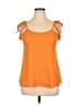 Lost April 100% Polyester Orange Sleeveless Top Size M - photo 1