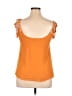 Lost April 100% Polyester Orange Sleeveless Top Size M - photo 2