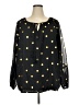 Unbranded Polka Dots Black 3/4 Sleeve Blouse Size 2X - photo 1