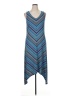 Apt. 9 Chevron-herringbone Blue Casual Dress Size XL - photo 1