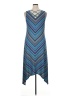 Apt. 9 Chevron-herringbone Blue Casual Dress Size XL - photo 2