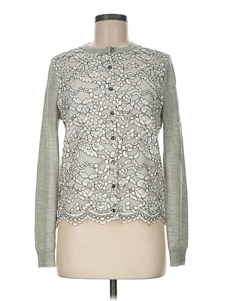Pre-owned Jcrew Cardigan Sweater In Gray