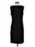 Perceptions Solid Black Casual Dress Size S - photo 2