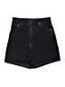 Zara Black Denim Shorts Size 2 - photo 1
