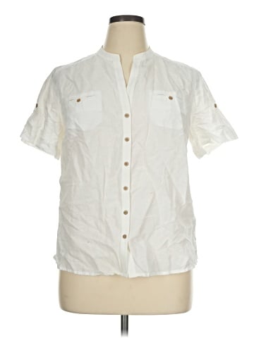 Jones New York Signature Short Sleeve Blouse (view 1)