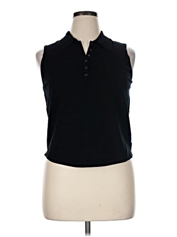 CALVIN KLEIN JEANS Sleeveless Button-Down Shirt (view 1)