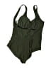 Mossimo Solid Green One Piece Swimsuit Size S - photo 2