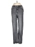 Zara Chevron-herringbone Gray Jeans Size 2 - photo 1