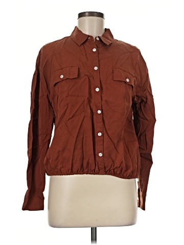 Free People Long Sleeve Button-Down Shirt (view 1)