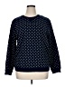 Style&Co Polka Dots Blue Pullover Sweater Size XL - photo 1