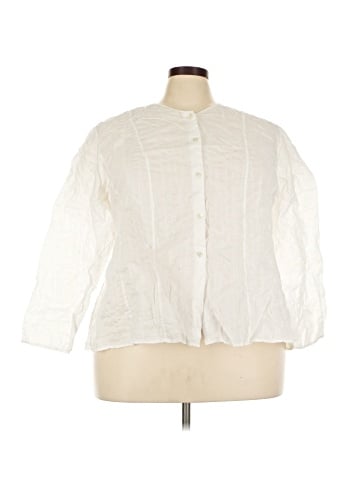 Eileen Fisher 3/4 Sleeve Button-Down Shirt (view 1)