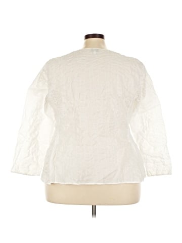 Eileen Fisher 3/4 Sleeve Button-Down Shirt (view 2)