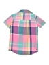 Tea 100% Cotton Color Block Pink Short Sleeve Button-Down Shirt Size 10 - photo 2