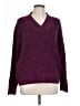Talbots Solid Purple Pullover Sweater Size L - photo 1