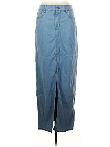 White House Black Market Denim Skirt (view 1)