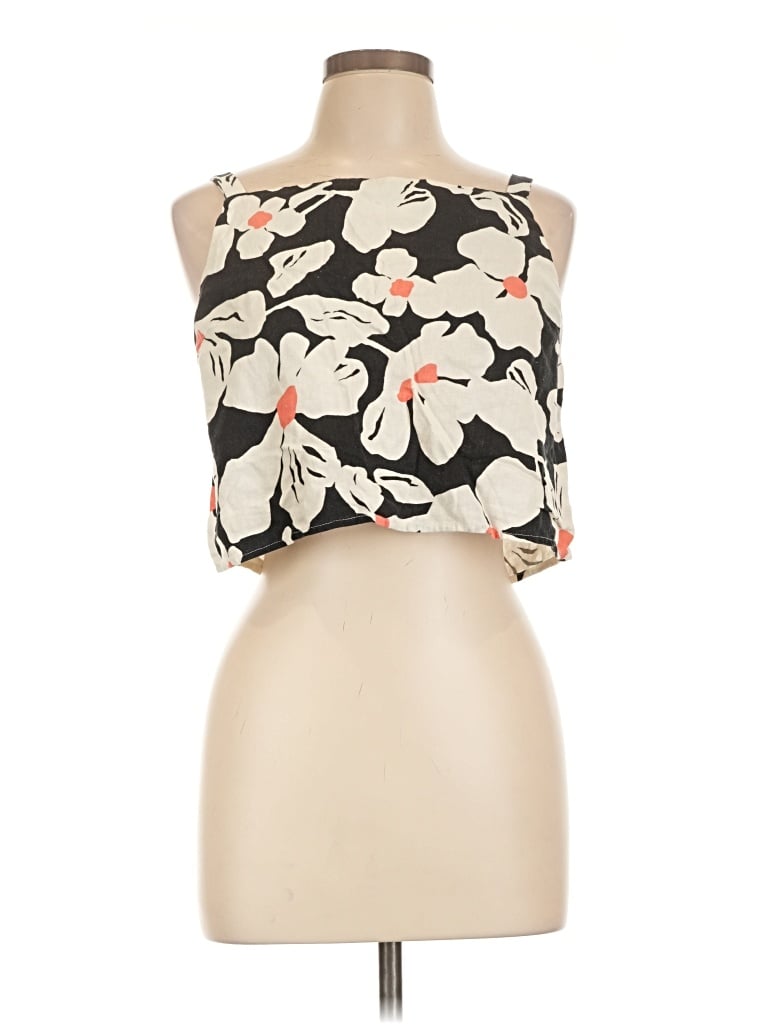 Pre-owned Modcloth Sleeveless Blouse In Ivory