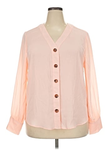 New York & Company 3/4 Sleeve Blouse (view 1)