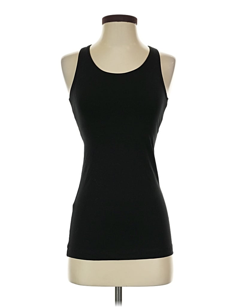 Pre-owned Pact Tank Top Black Halter Neckline Tops