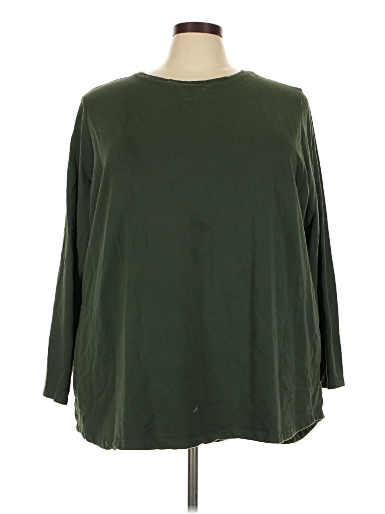 Pre-owned D&co. 3/4 Sleeve T-shirt In Green