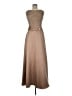 Patra 100% Polyester Solid Tan Cocktail Dress Size 6 - photo 1