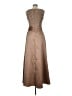 Patra 100% Polyester Solid Tan Cocktail Dress Size 6 - photo 2