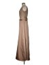 Patra 100% Polyester Solid Tan Cocktail Dress Size 6 - photo 5