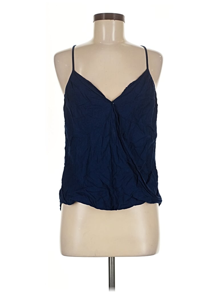Pre-owned Ella Moss Sleeveless Blouse In Blue