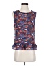CAbi 100% Polyester Blue Sleeveless Blouse Size XS - photo 5