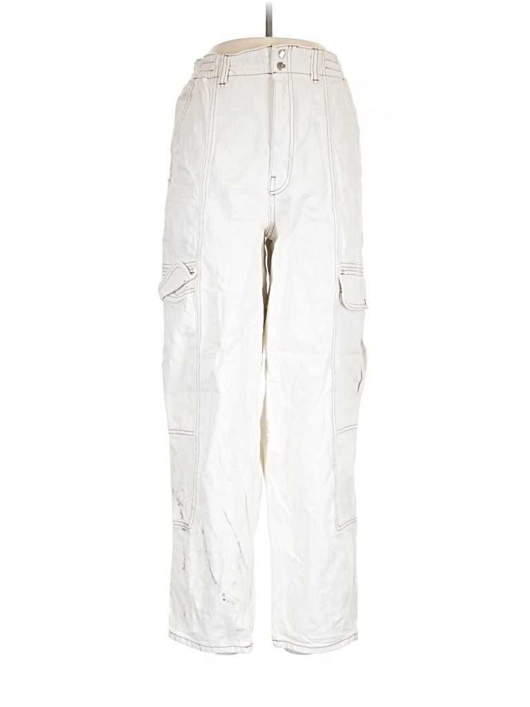 Pre-owned Bdg Cargo Pants In White
