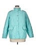 Talbots 100% Polyester Argyle Teal Raincoat Size 1X - photo 1