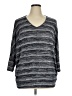 Lands' End Gray 3/4 Sleeve Top Size 14 - photo 1