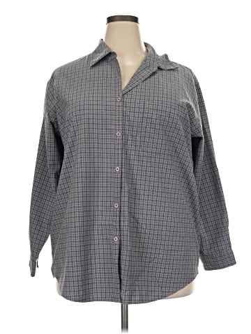 Genuine Sonoma Jean Company 3/4 Sleeve Button-Down Shirt (view 1)