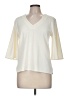 Ann Taylor Ivory 3/4 Sleeve Top Size M - photo 1