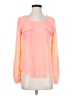 Mine 100% Polyester Pink Long Sleeve Blouse Size S - photo 1