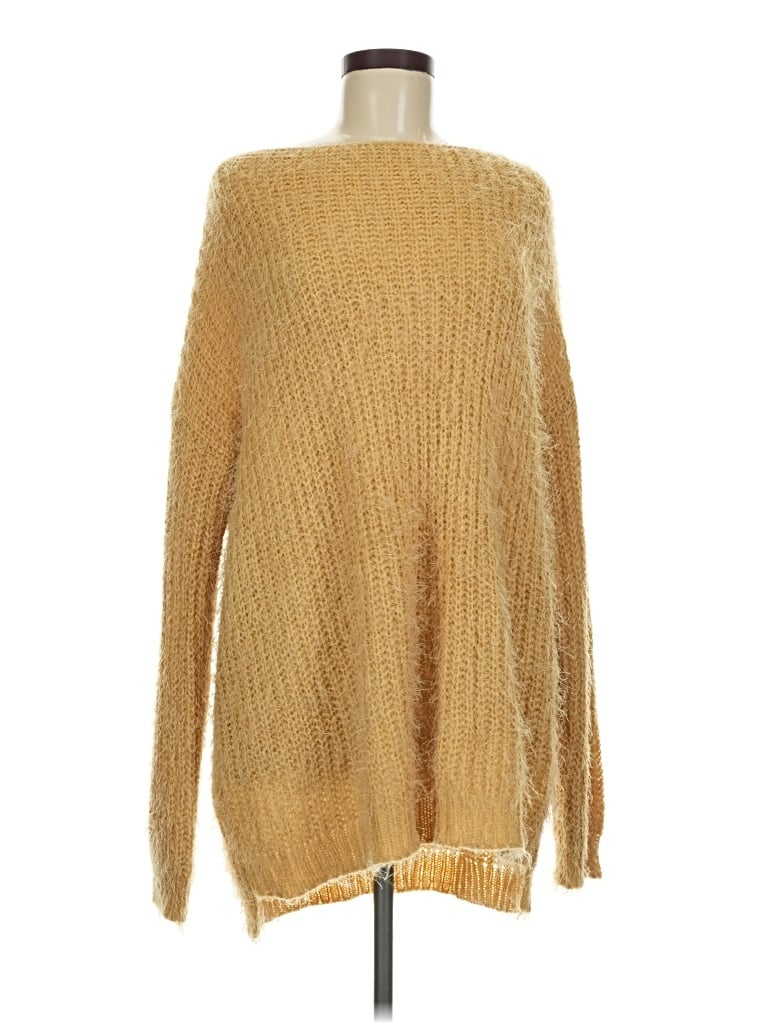 Pre-owned Easel Pullover Sweater In Gold