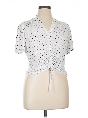 Adrianna Papell Short Sleeve Blouse (view 1)