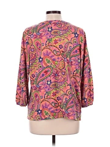 Caribbean Joe 3/4 Sleeve Blouse (view 2)