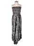 Angie 100% Rayon Graphic Silver Jumpsuit Size M - photo 1