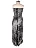 Angie 100% Rayon Graphic Silver Jumpsuit Size M - photo 2